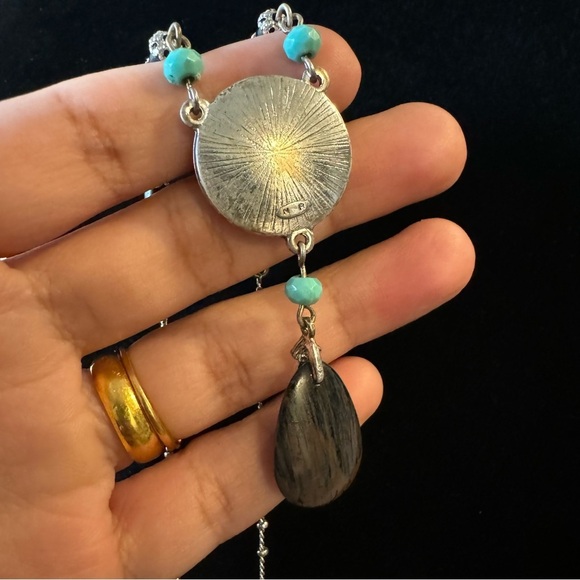 1980s Vintage Nina Ricci for Avon (Signed NR) Dreamcatcher Pendant Necklace - Picture 9 of 14